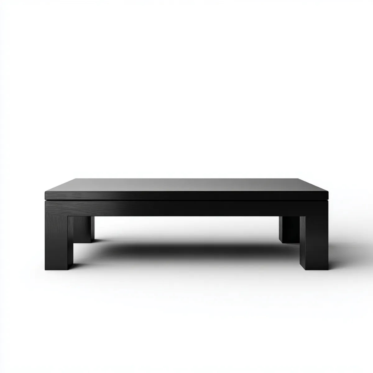 Stolik kawowy, Czarna kawa 120 x 60 x 40 cm w prostokątnym MDF