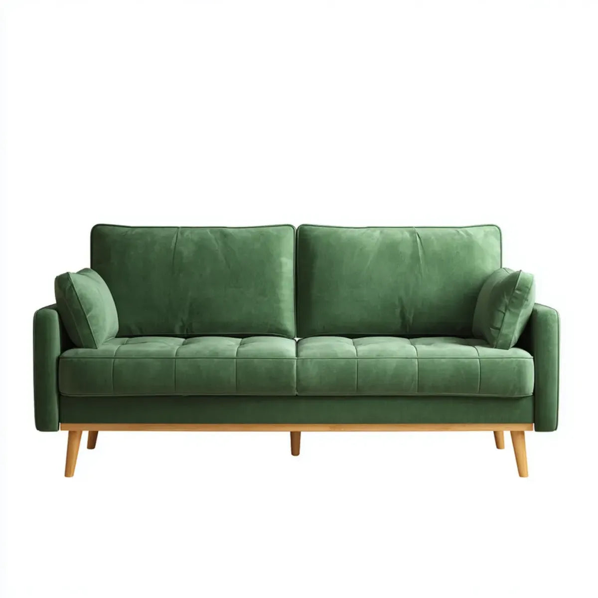 sofa 3-osobowa zielony 210 x 88 x 85 cm poliester inclusive prostokątna